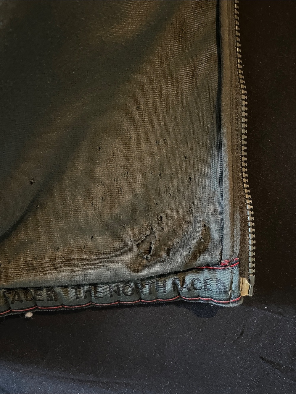The North Face Men's Dark Green Full-Zip Fleece Jacket - Picture 5 of 5